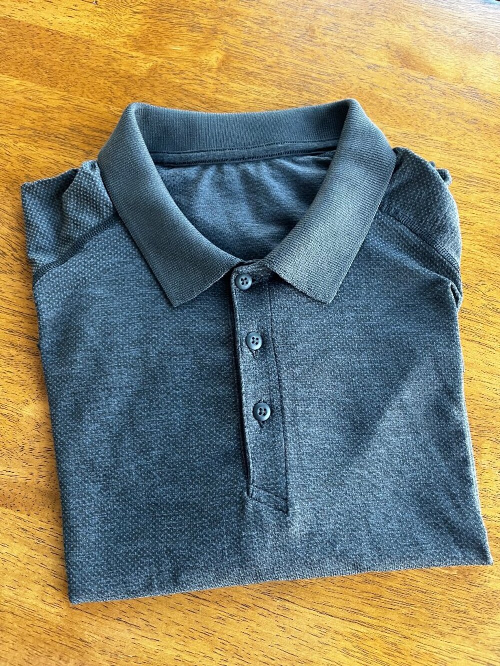 Lululemon Men’s Metal Vent Tech Polo Shirt Grey - Size XL (Excellent Condition)